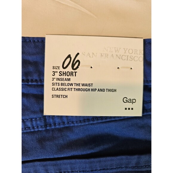 Khakis By GAP Blue.  3” Inseam Classic Fit, Stretch, Sits Below Waist - Picture 8 of 9